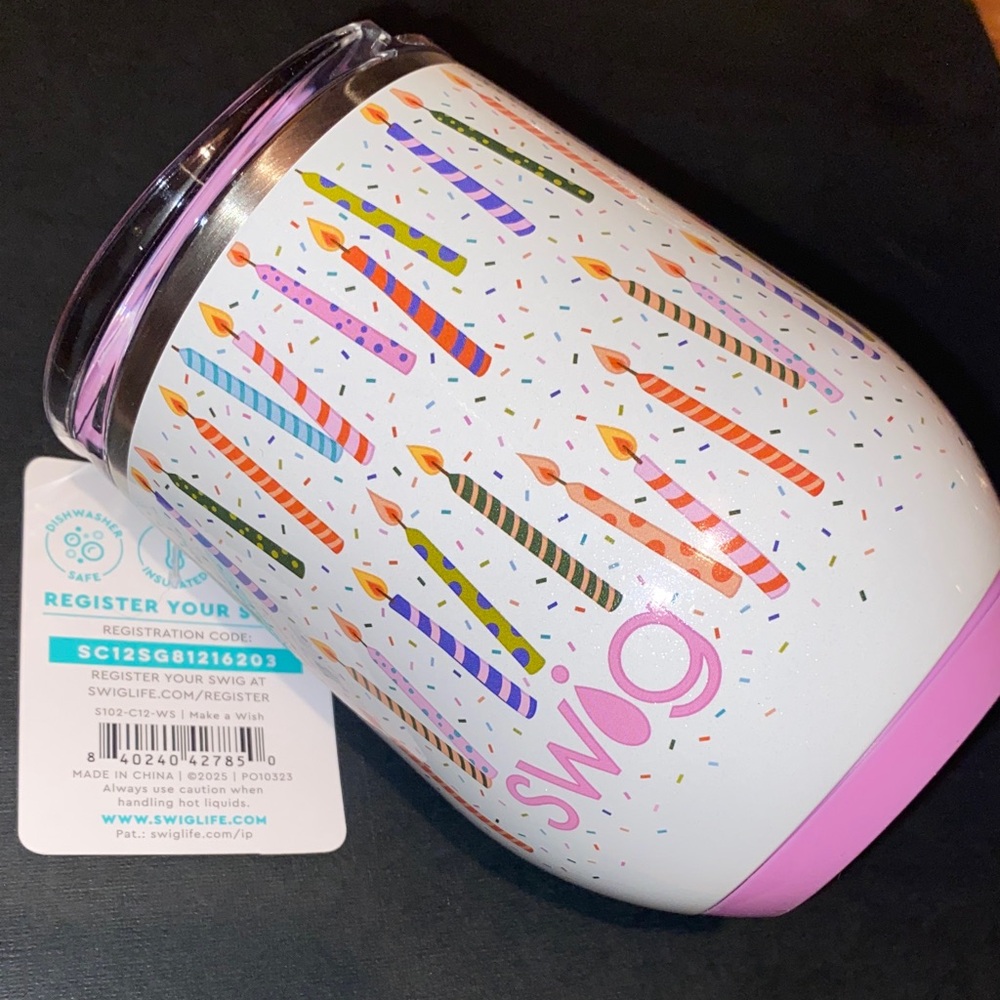 Swig Birthday Celebration Candle 12 oz Tumbler - Picture 3 of 5